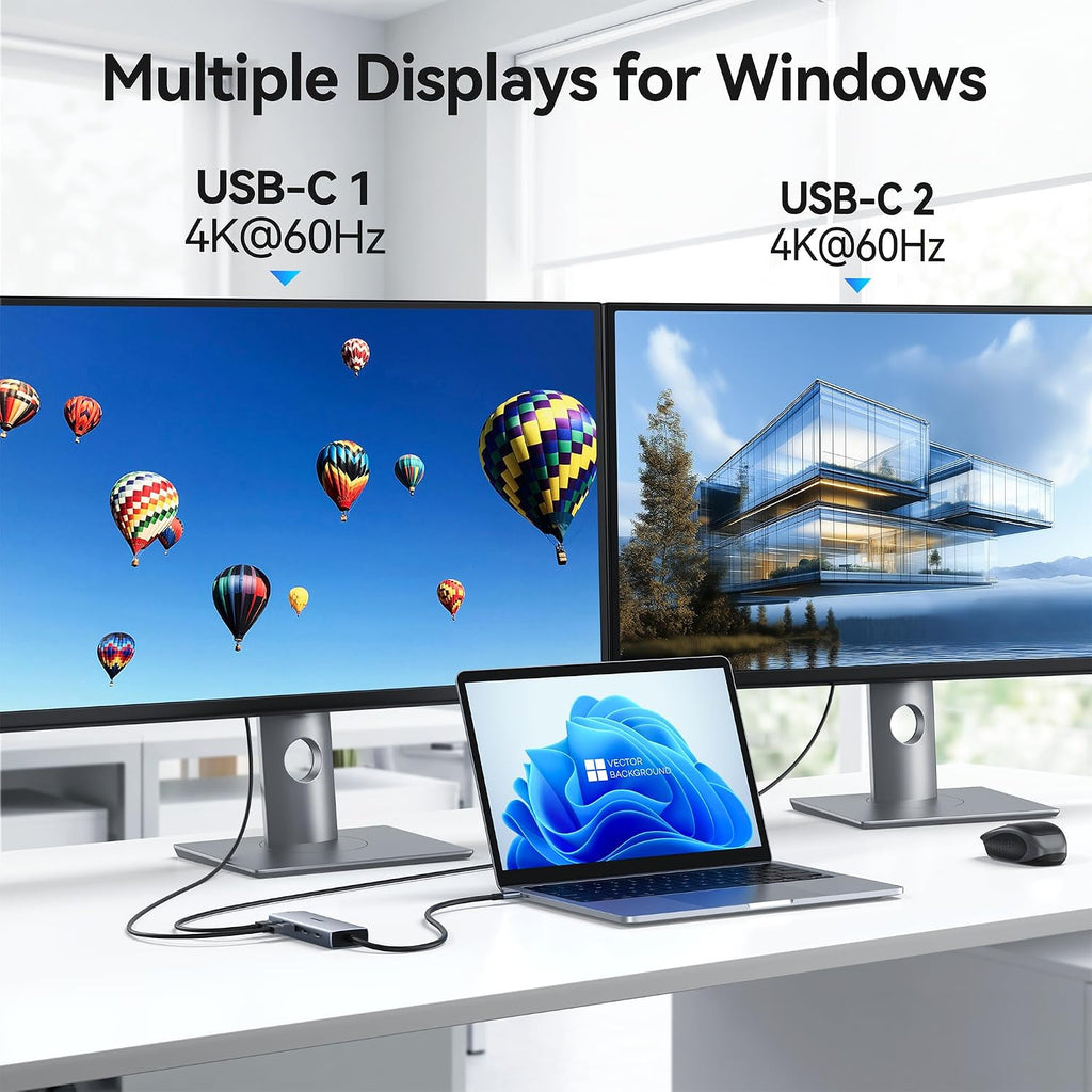ABIWAZY, hub USB de 5 puertos
