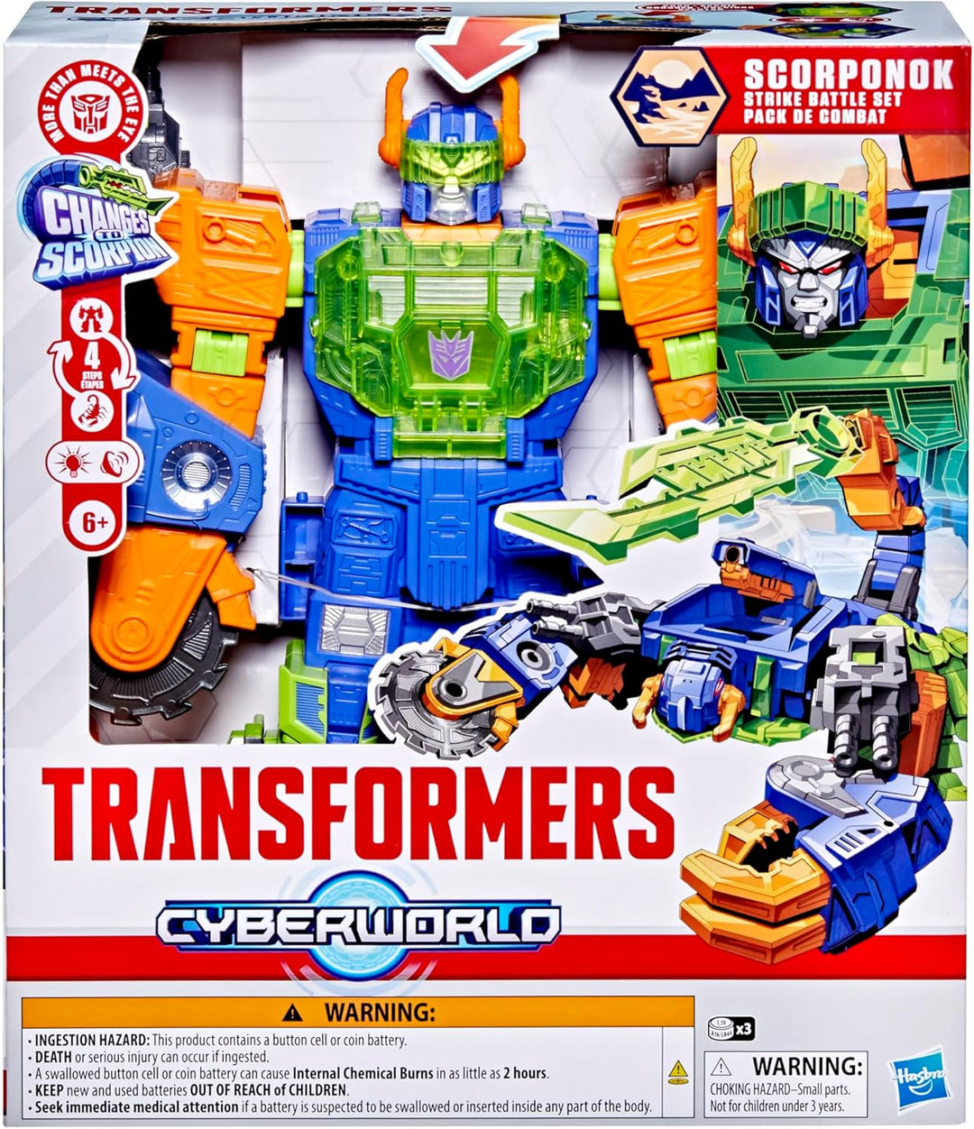 Transformers CYBERWORLD Scorponok Strike - Juego de