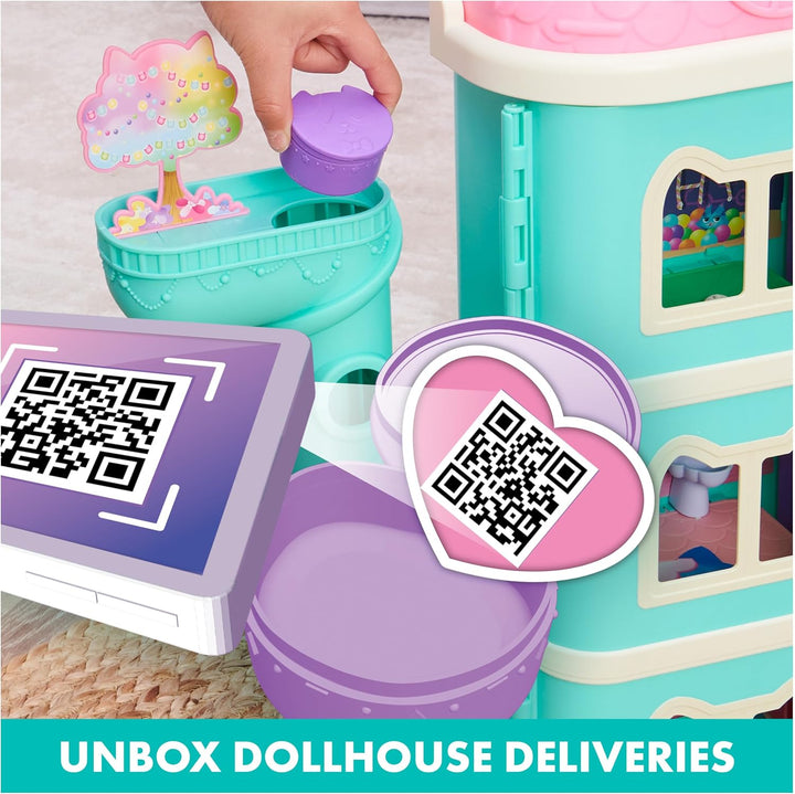 Casa de muñecas Gabby's Dollhouse Purrfect con 15 piezas que in...