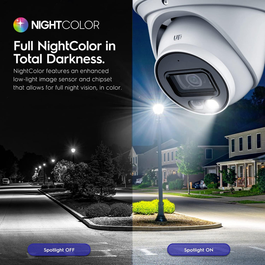 Amcrest Cámara IP PoE AI UltraHD 4K (8MP), color nocturno de 49 pie...