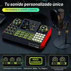 TENLAMP Paquete de mezclador de audio G9 con micrófono para streaming y