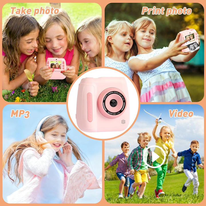 Cámara de impresión instantánea para niños con impresora térmica, m...