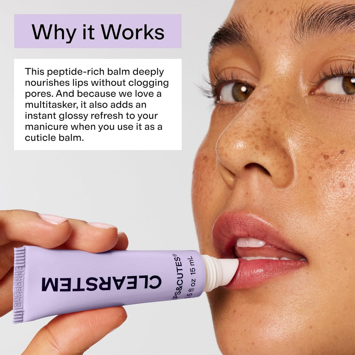 CLEARSTEM LIPS&amp;CUTES Bálsamo labial y cuidado de cutículas, bál...