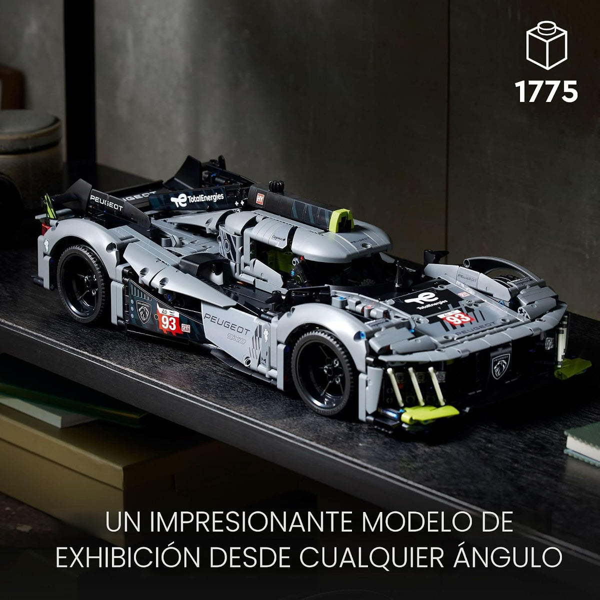 LEGO Technic Peugeot 9X8 24H Le Mans Hybrid Hypercar 42156 - Kit de construcción de auto de carreras coleccionable para adultos y adolescentes, modelo de auto de carreras a escala 1:10, regalo para