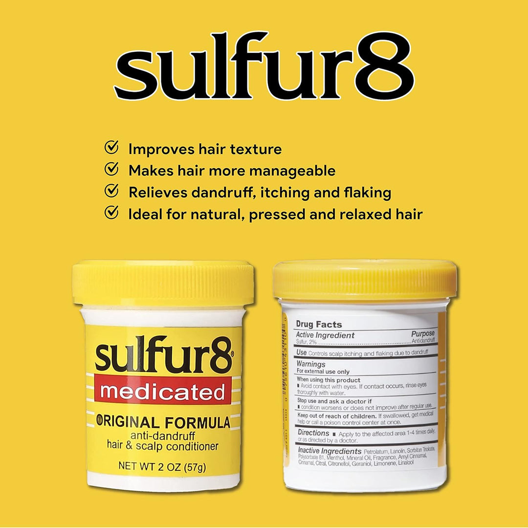 Sulfur 8 Acondicionador medicado anticaspa para cabello y cuero cab...