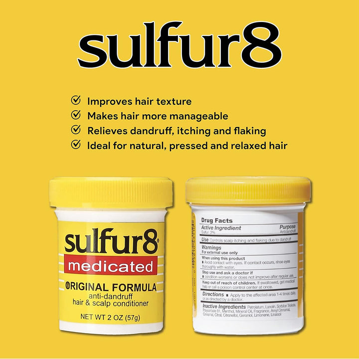Sulfur 8 Acondicionador medicado anticaspa para cabello y cuero cab...