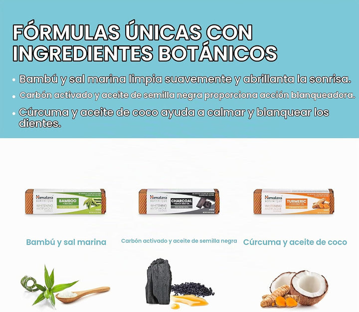 Himalaya Botanique Pasta de Dientes Blanqueadora Antiplaca, Paquete...