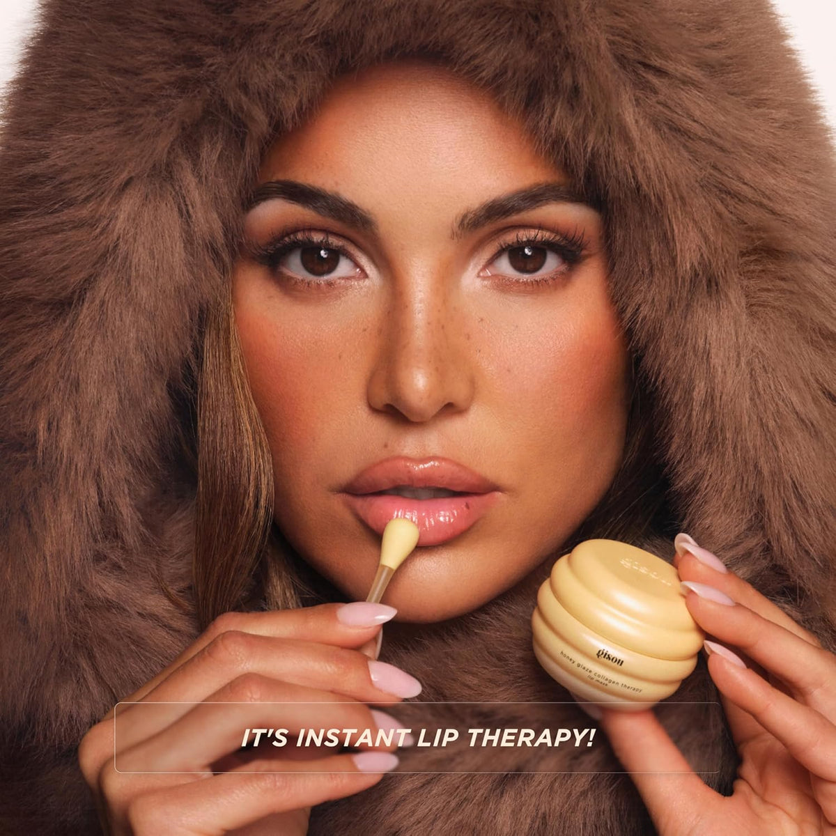 Gisou Honey Glaze - Máscara de labios con terapia de colágeno, hidr...