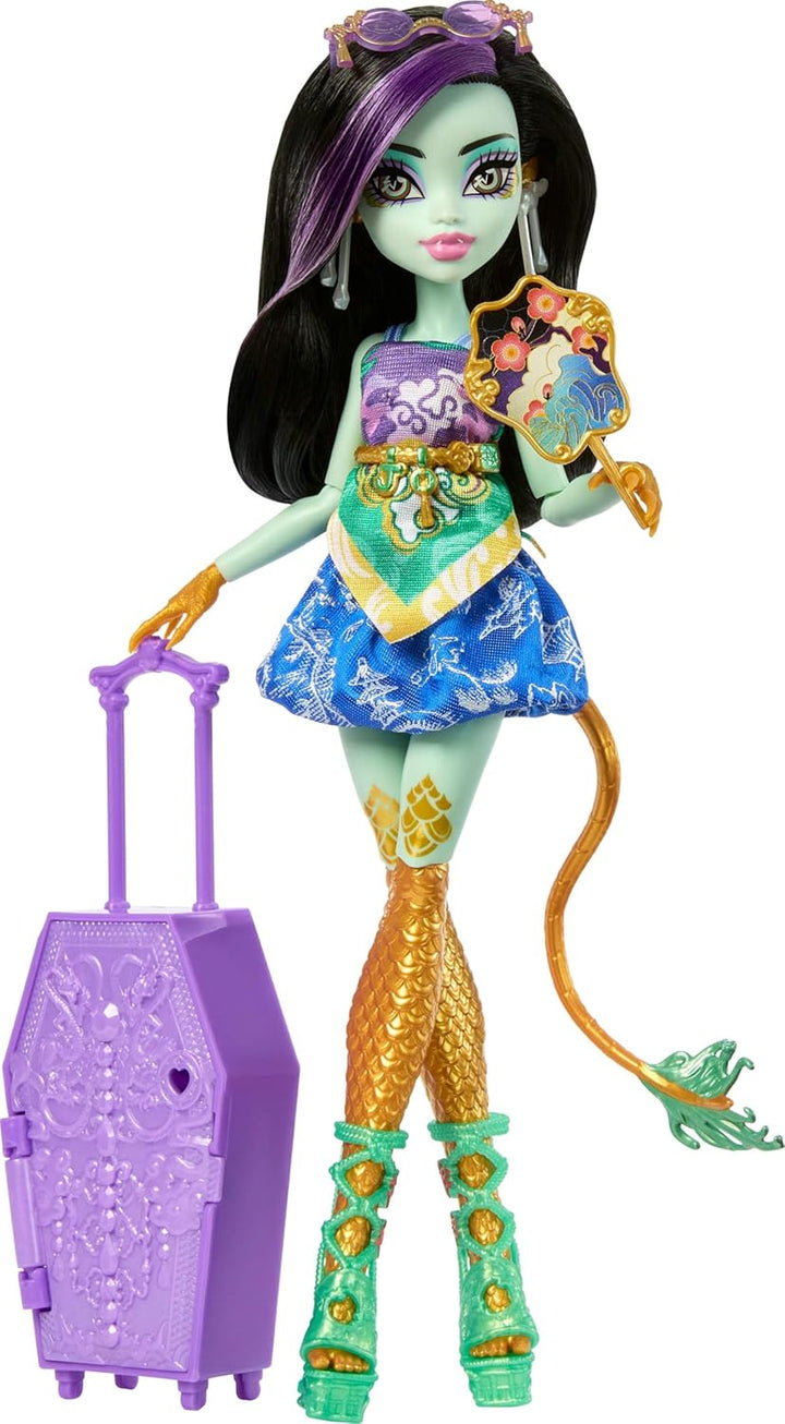 Monster High Skulltimate Secrets Muñeca Jinafire Long y Set de Acce...