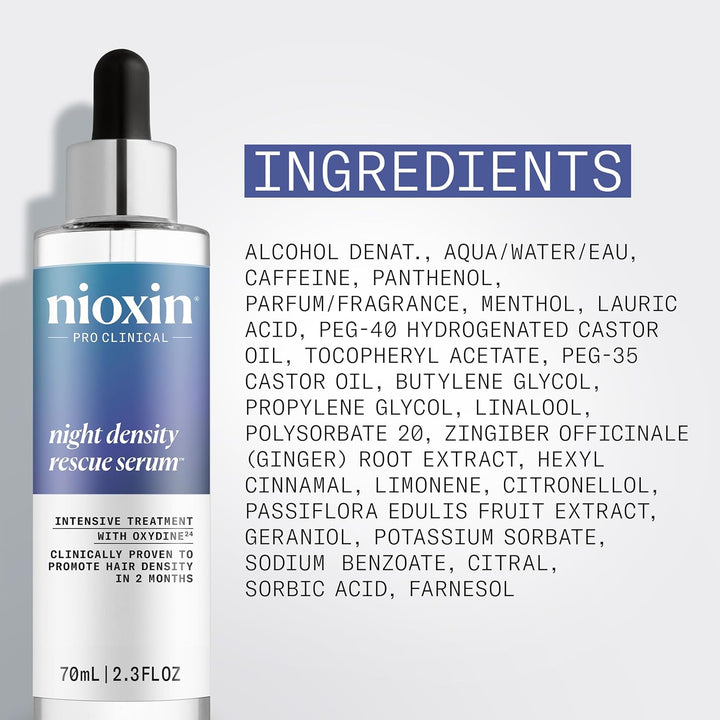 Nioxin Night Density Rescue Serum | Suero para engrosar el cabello...