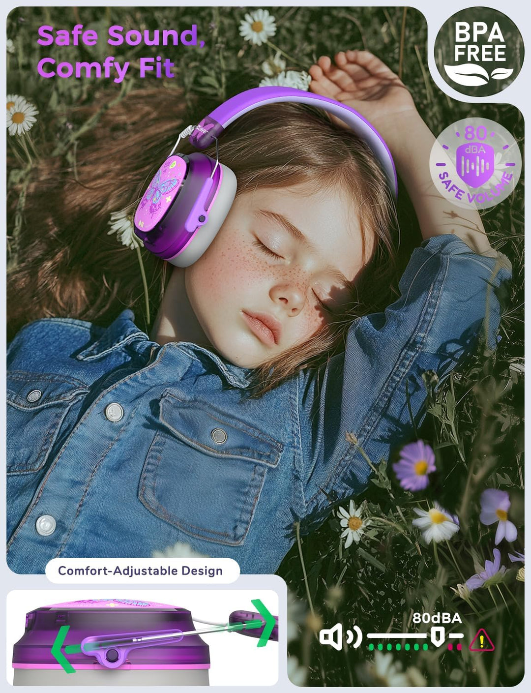 iClever - Auriculares con cancelación de ruido para niños y adultos...