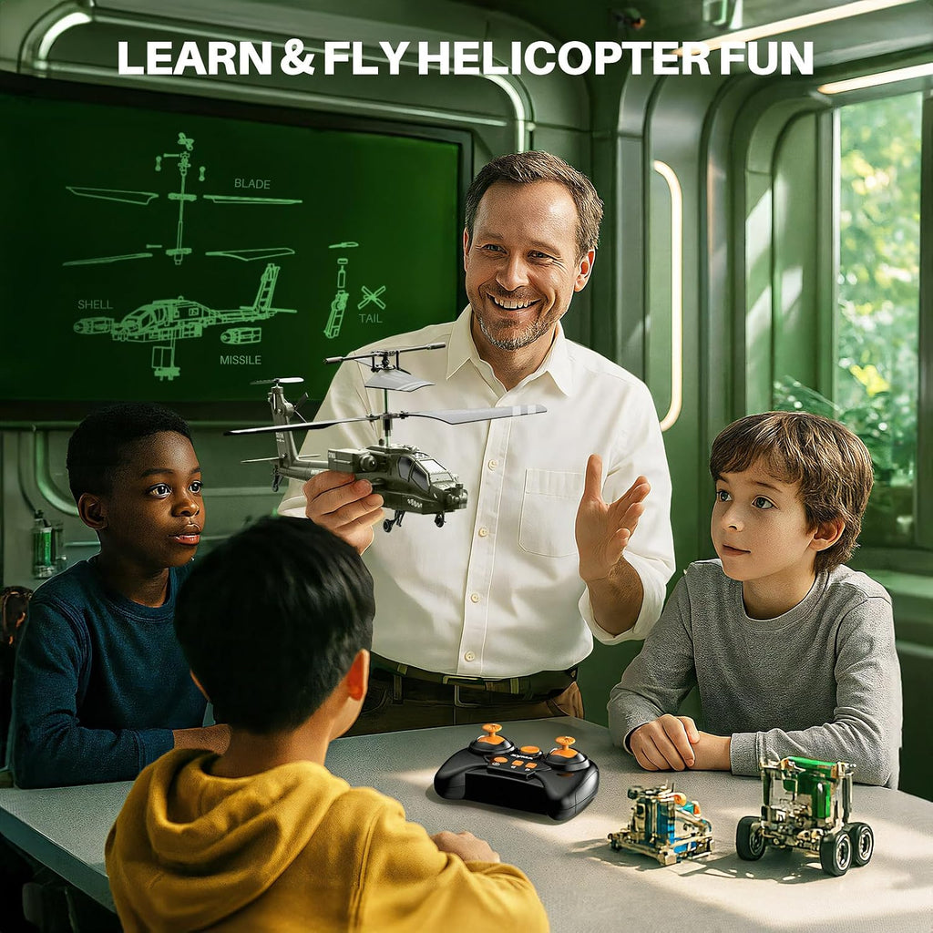 SYMA S51H Helicóptero RC para niños, Helicóptero control remoto militar