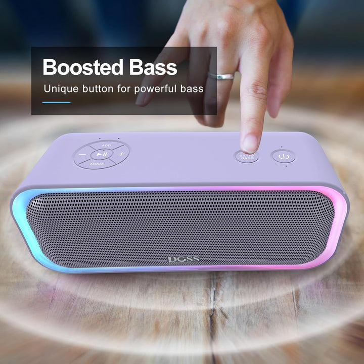 DOSS SoundBox Pro Altavoz Bluetooth, sonido estéreo de 20 W, graves...