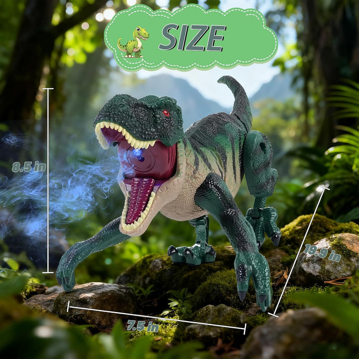 MagicKidz - Juguetes de dinosaurio de control remoto para