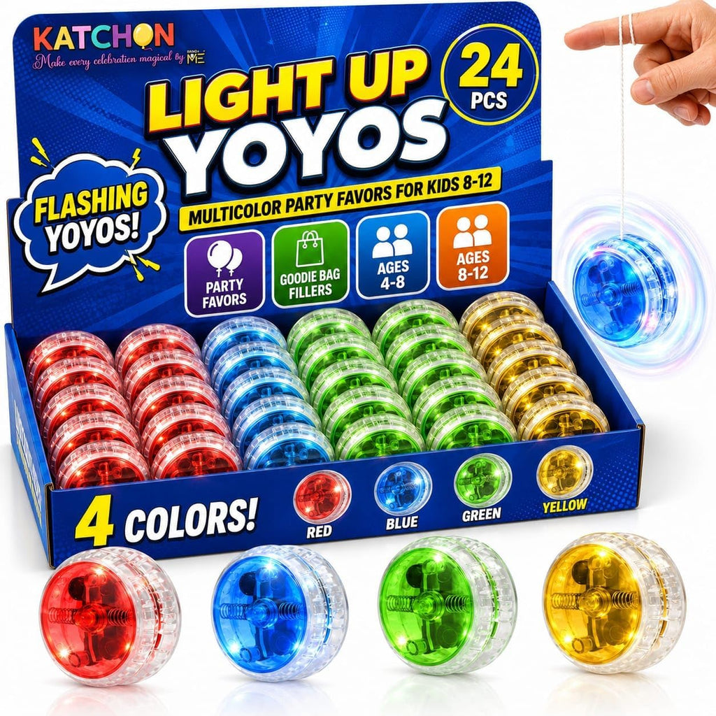 KatchOn, 24 piezas de yoyos con luz multicolor, recuerdos de fiesta para