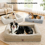 Cama ortopédica impermeable para perros grandes y extra grandes