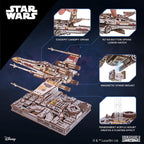UGEARS Star Wars ™ Luke Skywalker's X-Wing Starfighter™ Rompecabezas 3D de