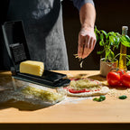 Le'raze Picadora de verduras 13 en 1 Pro con recipiente de vidrio, cuchillas de acero inoxidable, sin BPA, cortador de mandolina, manual