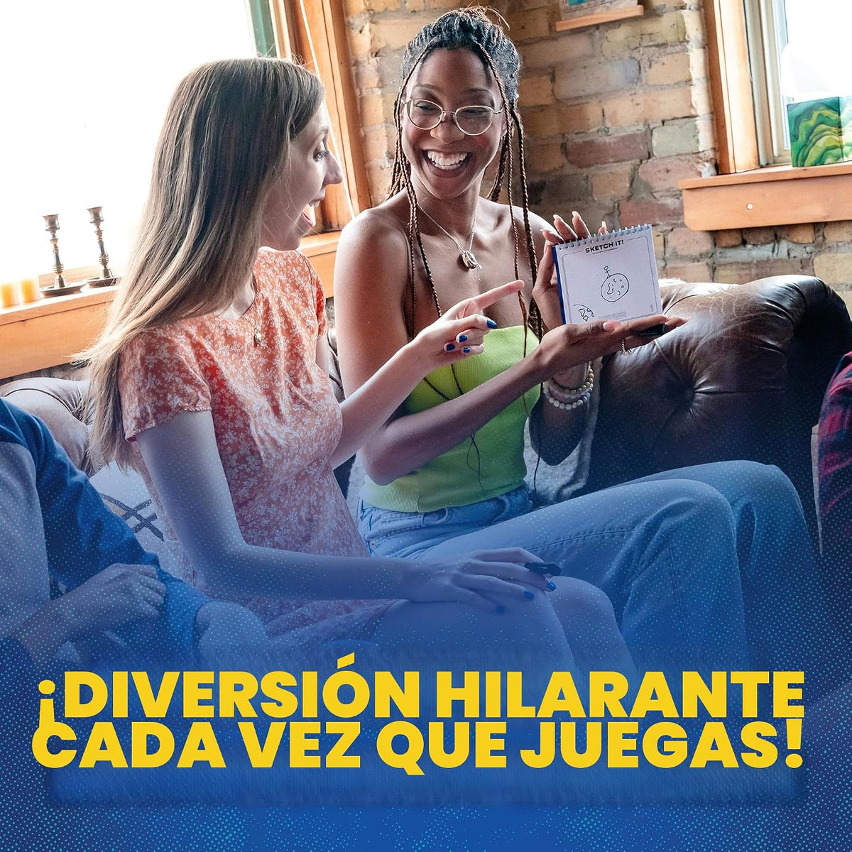 Telestrations Juego de Mesa para 8 Jugadores, un Hilarante Juego de Fiesta de Dibujar y Adivinar