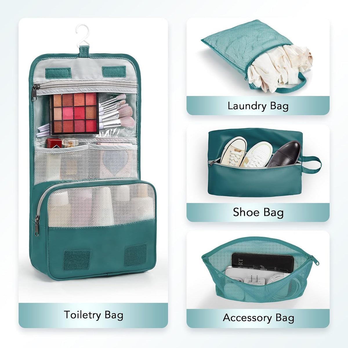 OlarHike Juego de 10 cubos de compresión para artículos esenciales de viaje, bolsas compresibles expandibles ahorradoras de espacio para organizar la ropa, bolsas de ropa de equipaje con más de 1000