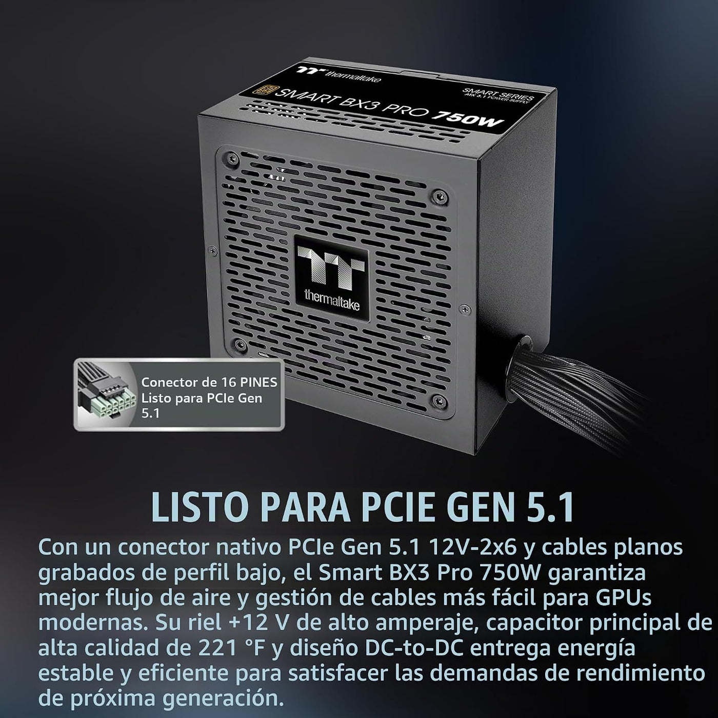 Thermaltake Smart BX3 Pro 750W; ATX 3.1; Native PCIe 5.1 12V-2X6; N...