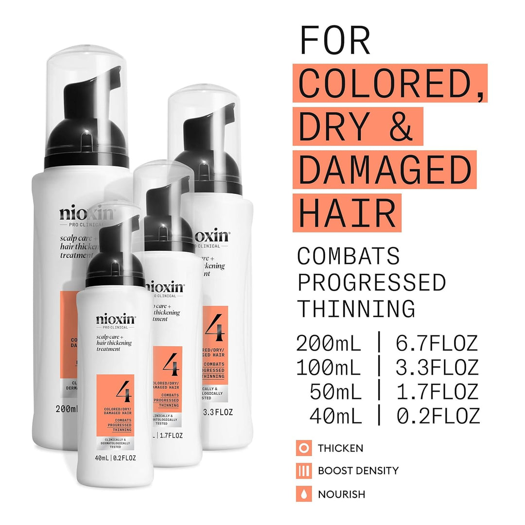 Nioxin System 4 Scalp Care + Hair Thickening Leave-In Treatment for...