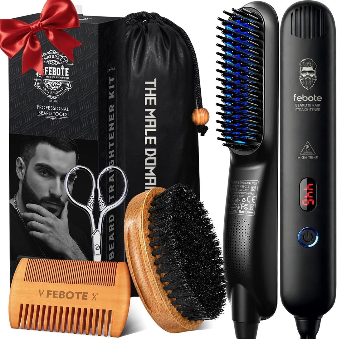 FEBOTE Innovation Alisador de Barba y Cabello para Hombres con Cepi...