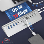 intpw, YH12, hub USB de 12 puertos, alimentado