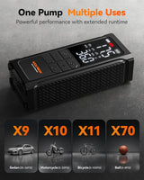 WOLFBOX Inflador de neumáticos, compresor de aire portátil, bomba d...