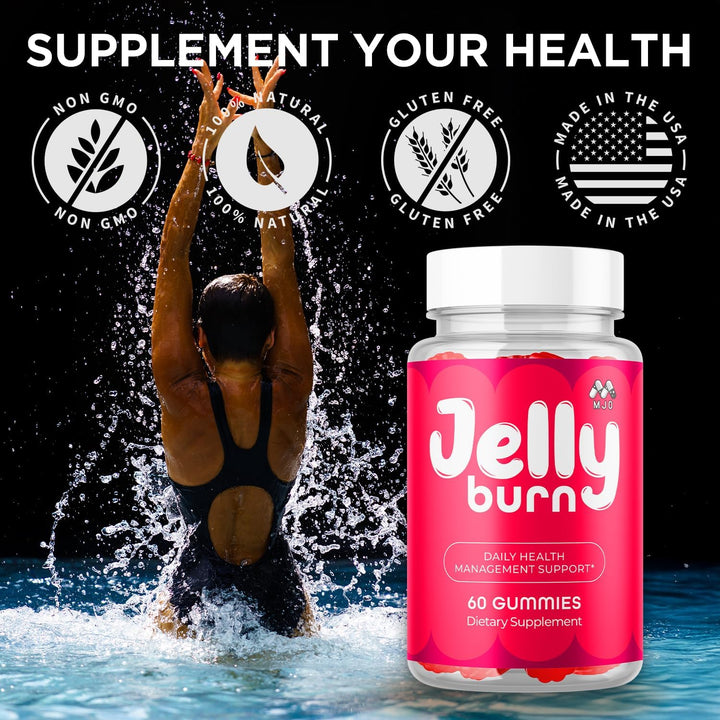 Paquete de 2 gomitas Jelly Burn, gomitas oficiales JellyBurn con in...