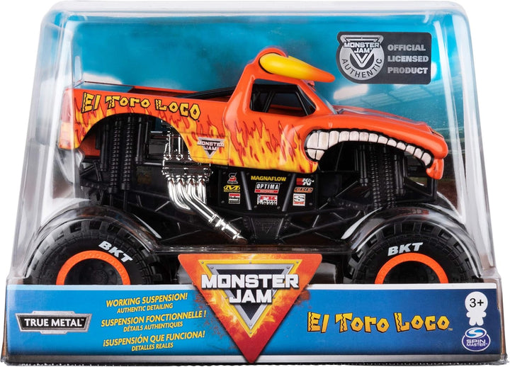 Monster Jam Vehículo oficial de El Toro Loco Monster Truck fundido...
