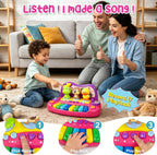 Sealive Piano para Niños Pequeños, Teclado Musical con Animales Giratorios, Grabación