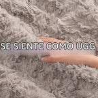 UGG Adalee - Manta individual de piel sintética para cama, 66 x 90 pulgadas