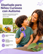 Microscopio para niños, lupa digital 500X, juguete para explorar STEM, color morado