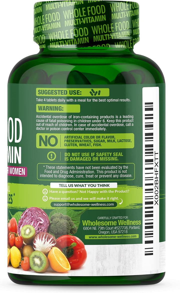 Whole Food Multivitamínico para mujeres \u2013 Multi Vitaminas, Min...