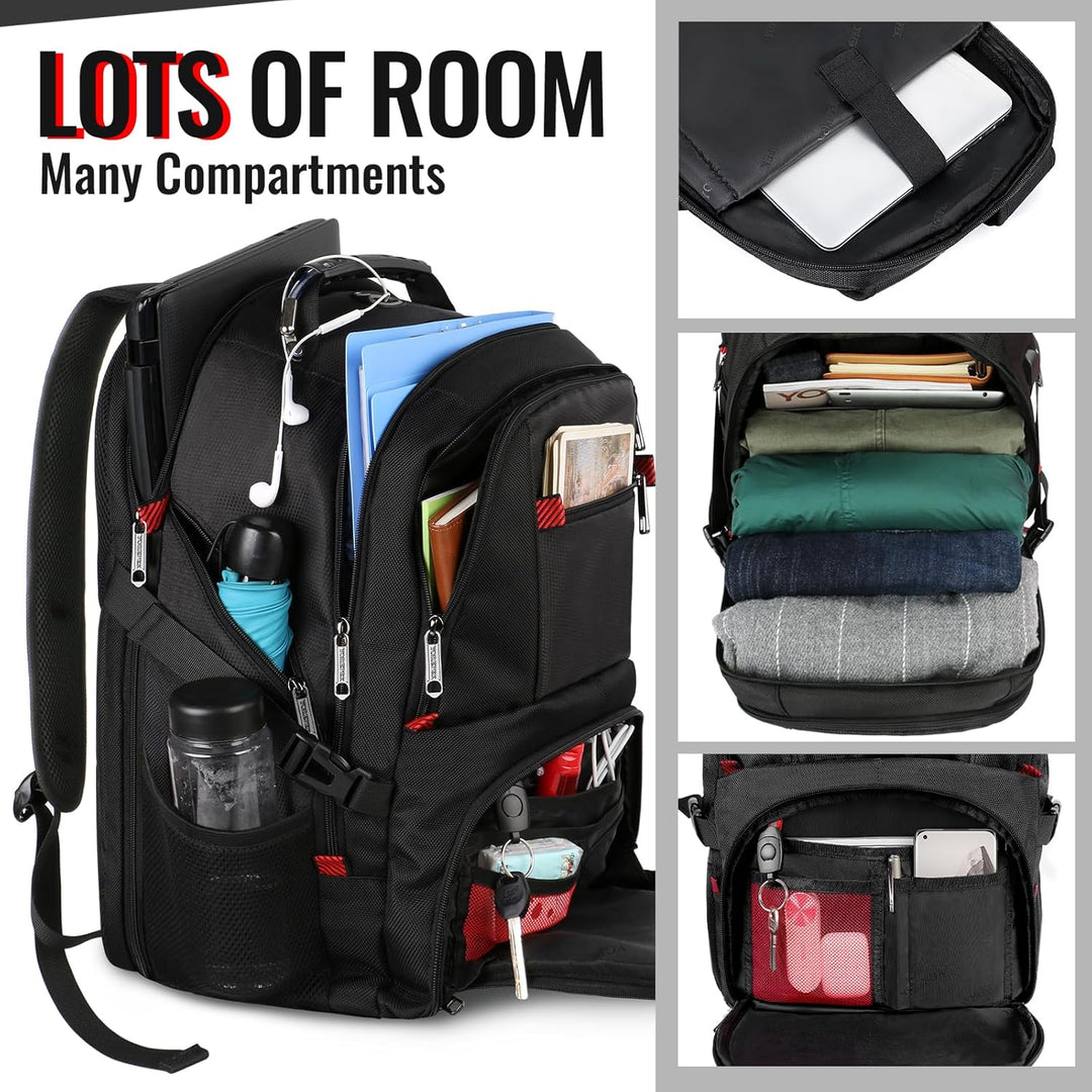 YOREPEK Mochila de viaje, mochilas para laptop de 15.6 pulgadas par...