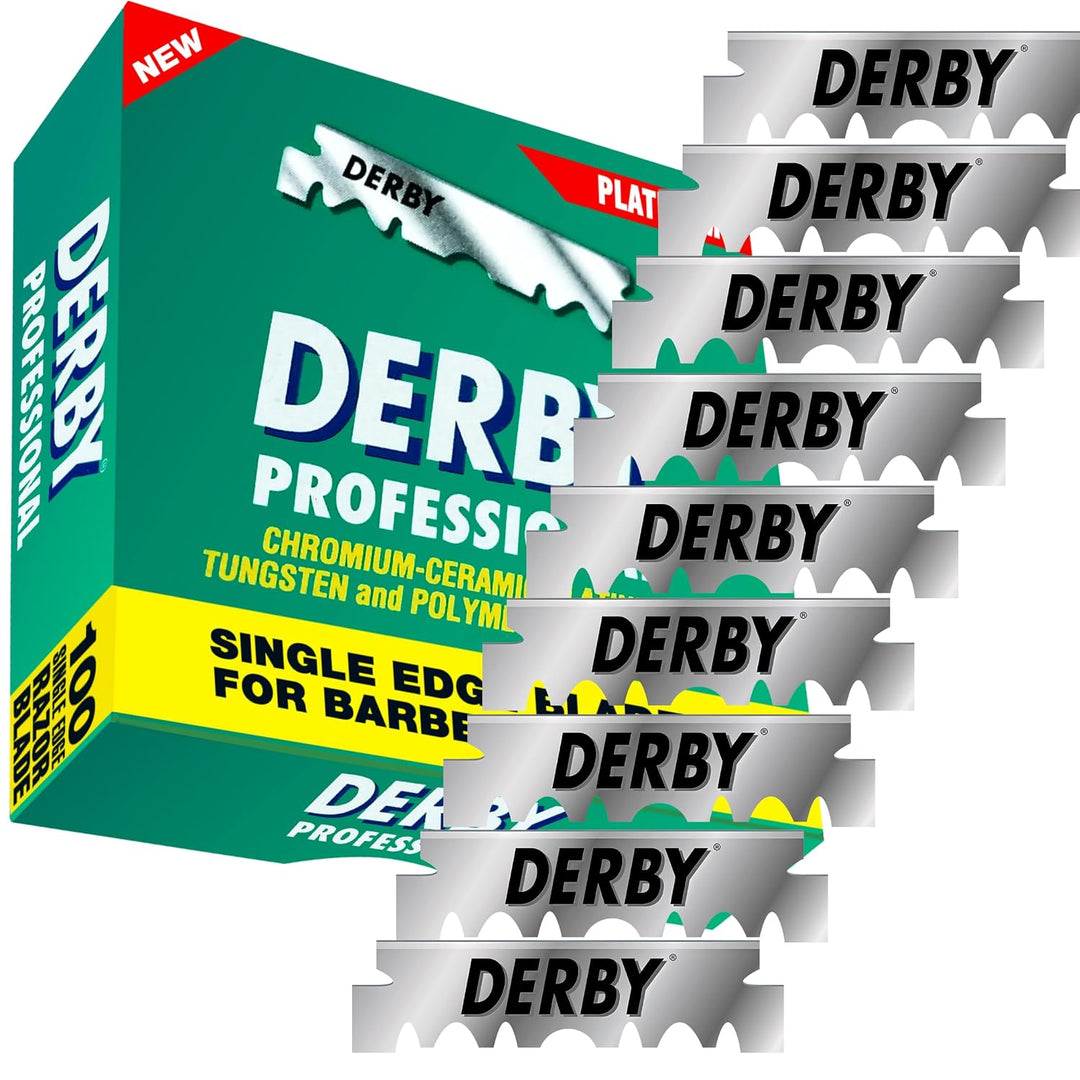 1000 cuchillas de afeitar "Derby Professional" de un solo f...