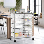 Lámpara Simple Houseware Carrito utilitario con ruedas de 15 cajones