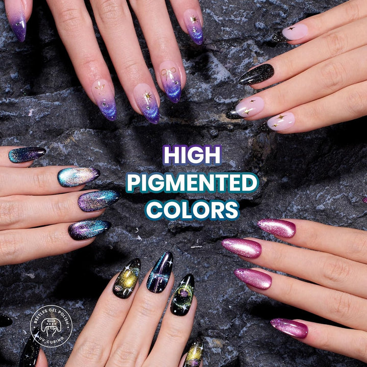 Beetles Chameleon - Juego de esmaltes de uñas de gel de 20 colores,...