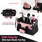 WORKPRO Juego de herramientas rosa de 277 piezas, kit de herramientas de