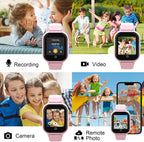 Reloj inteligente para niños con rastreador GPS y llamadas, relojes inteligentes 4G para niñas y niños con tarjeta SIM, SOS, cámara, llamada de voz y video, modo escolar para niños de 4 a 12 años, regalo de cumpleaños