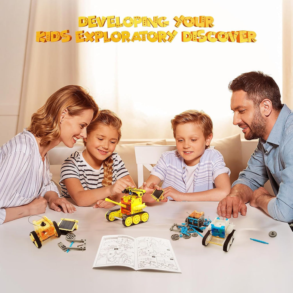 30 en 1, kit de juguetes de robot solar STEM, 243 piezas de kit educativo de experimentos científicos de construcción para niños de 8 a 12 años, regalos de cumpleaños para niños de 8, 9, 10