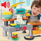 Play-Doh Super Sizzlin' Kitchen Playset, sonidos realistas de juguete de cocina, más de 25 alimentos para crear, artes y manualidades para niños mayores de 3 años