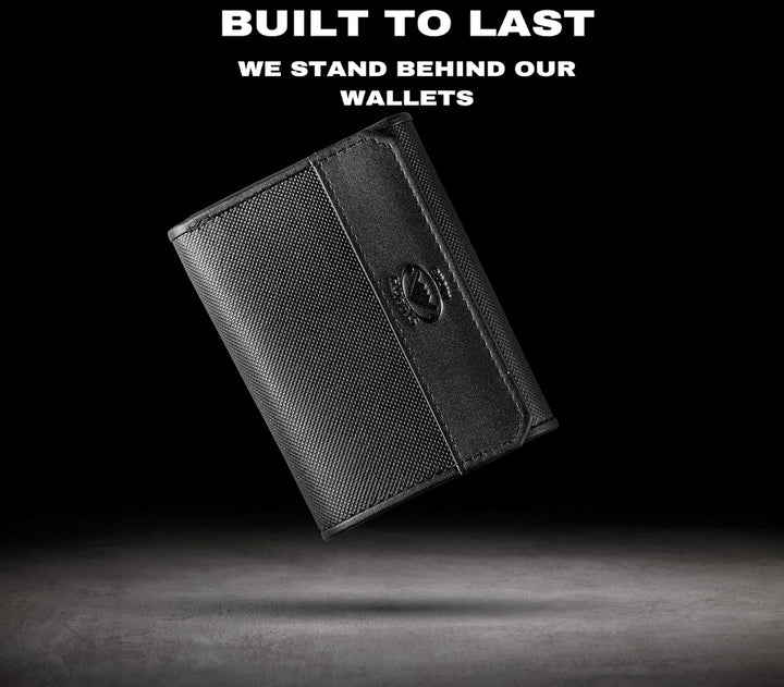 Stealth Mode Billetera triple de piel con bloqueo RFID para hombre,...