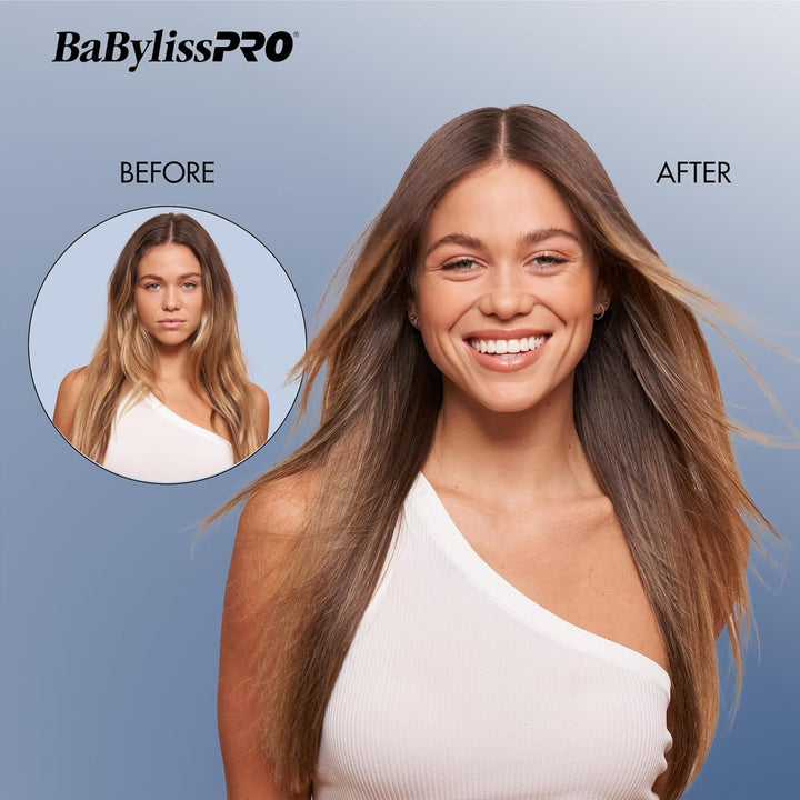 BabylissPRO Nano Titanium Ultra-Thin Hair Straightener, Professiona...
