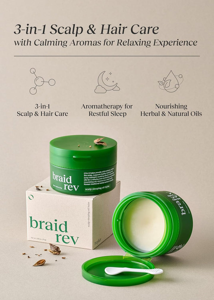 Bephor Braid Rev Scalp - Bálsamo de aceite para dormir, tratamiento...