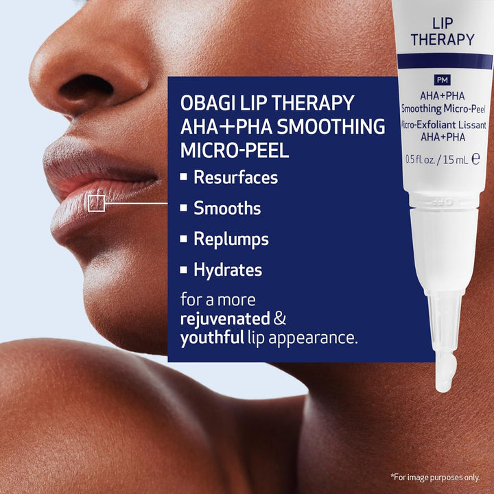 Obagi Lip Therapy AHA+PHA suavizante Micro-Peel con ácido hialuróni...