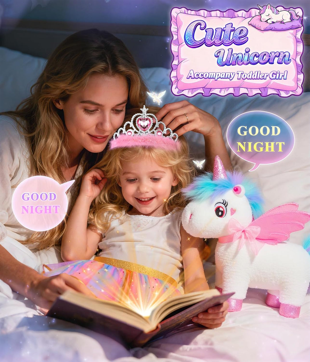 Jeowoqao - Juguetes de unicornio para niñas de 4 a 6 años, unicorni...