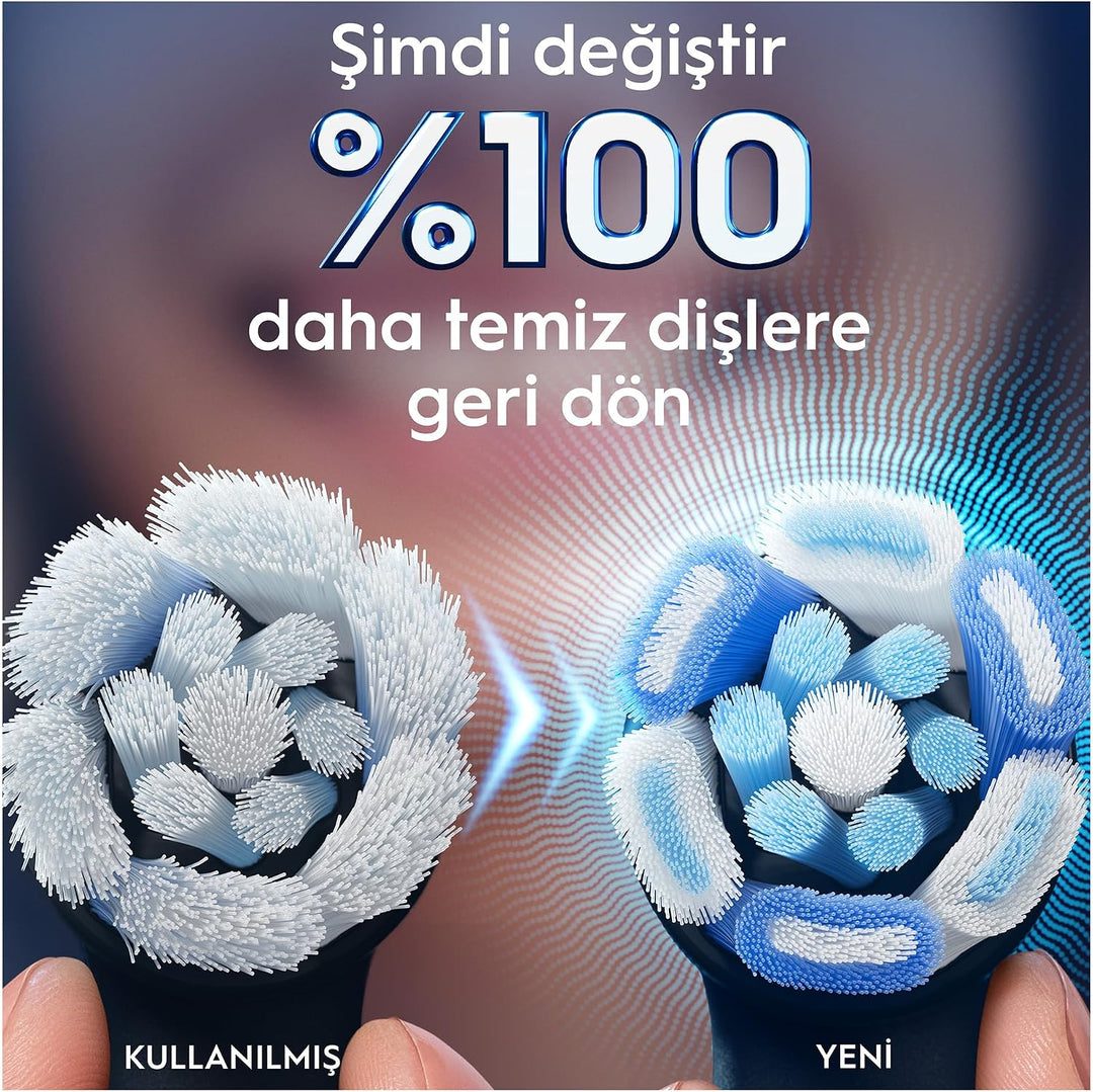Oral-B Ultimate Clean - Juego de cepillos genuinos negros de repues...