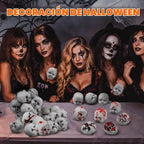 Hiboom 24 cabezas de muñeca de bebé de Halloween, plástico de miedo